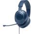 JBL Quantum 100 Wired Over-Ear Gaming Headset with a Detachable Voice-Focus Boom Mic, QuantumSOUND Signature, Lightweight Headband, Memory Foam Ear Cushion, PC and Gaming Console Compatible - Blue